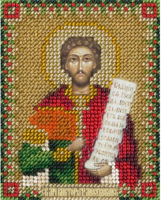 Набор для вышивания "PANNA" CM-1931 ( ЦМ-1931 ) "Икона Святого мученика Виктора Месукевийского, Грузинского" арт. ГММ-103015-1-ГММ035244061922
