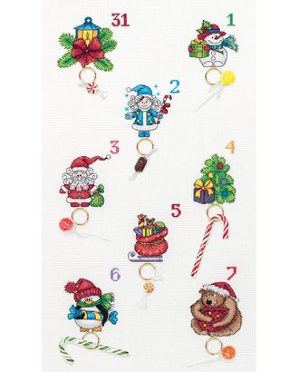 Набор для вышивания "PANNA" PR-7102 "Новогодний календарь" арт. ГММ-103737-1-ГММ056779189322