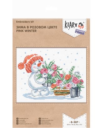 "Klart" набор для вышивания 8-387 "Зима в розовом цвете" арт. ГММ-104271-1-ГММ063799873864