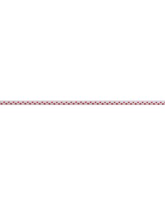 Тесьма PEGA тип вьюнчик ш.0,7см (белый с красным) 25м арт. ГЕЛ-10103-1-ГЕЛ0113467