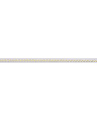Тесьма PEGA тип вьюнчик, белый с желтым, 7 мм (25м) арт. ГЕЛ-21827-1-ГЕЛ0113468
