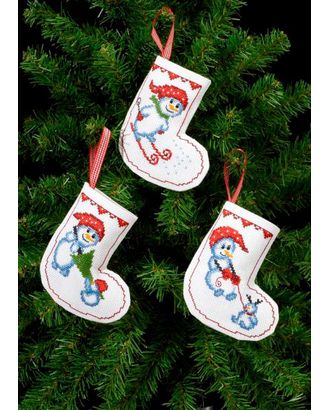 Набор для вышивания сапожка для подарков "Рождественские носки" арт. ГЕЛ-1441-1-ГЕЛ0118328