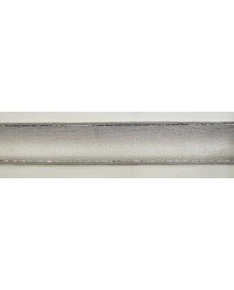 Лента органза с рисунком с проволокой по краю SAFISA ш.5см (серый) арт. ГЕЛ-19403-1-ГЕЛ0120933