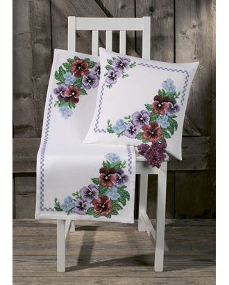 Набор для вышивания подушки "Фиалки" арт. ГЕЛ-14295-1-ГЕЛ0122115
