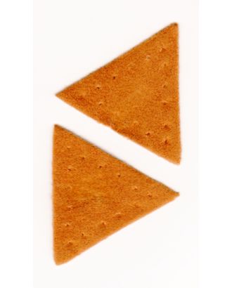 Заплатка "Треугольник" искусственная замша, цвет рыжий арт. ГЕЛ-8377-1-ГЕЛ0147088