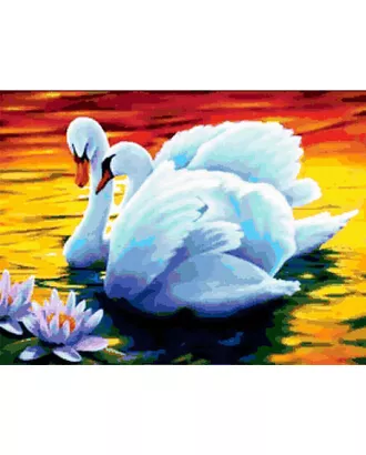 Купить Картина стразами "Лебеди" арт. ГЕЛ-25167-1-ГЕЛ0161473 оптом в Казахстане