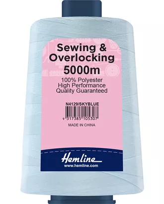 Купить Нить универсальная Hemline для шитья и оверлока, небесно-голубой арт. ГЕЛ-20396-1-ГЕЛ0166413 оптом в Казахстане