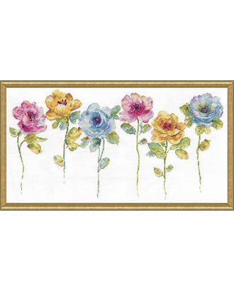 Набор для вышивания "Акварельный цветочный ряд" арт. ГЕЛ-20371-1-ГЕЛ0167885