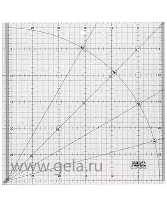 Линейка для пэчворка, градация в сантиметрах, квадрат 30 х 30 см арт. ГЕЛ-17741-1-ГЕЛ0016931