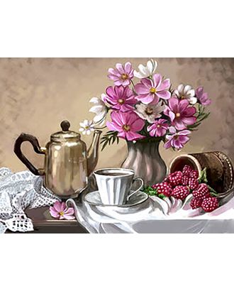 Картина стразами "Чай с малиной" арт. ГЕЛ-25504-1-ГЕЛ0171954