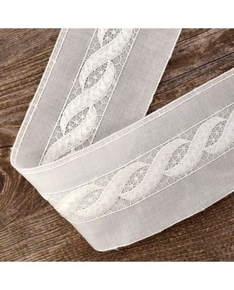 Купить Шитье-вышивка на батисте, прошва, 60 мм, цвет белый арт. ГЕЛ-30981-1-ГЕЛ0173895 оптом в Новочеркасске