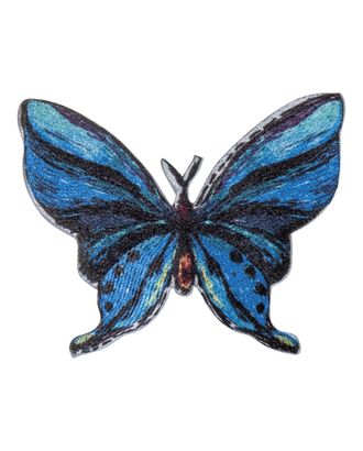 Термоаппликация "Бабочка синяя бирюза" арт. ГЕЛ-29955-1-ГЕЛ0177656