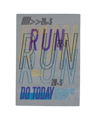 Термоаппликация "Run today" арт. ГЕЛ-29761-1-ГЕЛ0177820