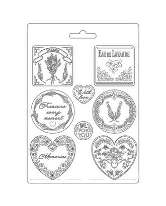 Форма для моделирования "Provence plates and hearts" арт. ГЕЛ-31340-1-ГЕЛ0179894
