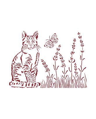 Трафарет "Provence cat" арт. ГЕЛ-31349-1-ГЕЛ0179899