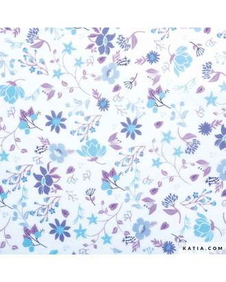 Ткань Voile Flowers Print , 100% хлопок, 145 см, 75 г/м² арт. ГЕЛ-32723-1-ГЕЛ0180313