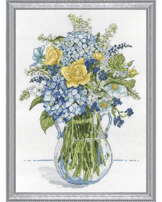 Набор для вышивания "Синие и желтые цветы" арт. ГЕЛ-31808-1-ГЕЛ0184331