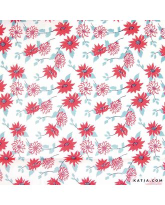Ткань Voile Flowers Print , 100% хлопок, 145 см, 75 г/м² арт. ГЕЛ-32722-1-ГЕЛ0186013