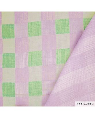 Ткань Summer Mousseline Vichy, 71% хлопок, 29% полиэстер, 140 см, 160 г/м² арт. ГЕЛ-33005-1-ГЕЛ0186020