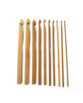 Набор крючков, вязальных, бамбук, Hemline, 15 см арт. ГЕЛ-33890-1-ГЕЛ0187926