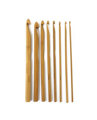 Набор крючков, вязальных, бамбук, Hemline, 15 см арт. ГЕЛ-33861-1-ГЕЛ0187927