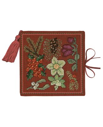 Набор для вышивания чехла для игл "?tui Aiguilles Fleurs De No?l" (Рождественские цветы) арт. ГЕЛ-34312-1-ГЕЛ0189523