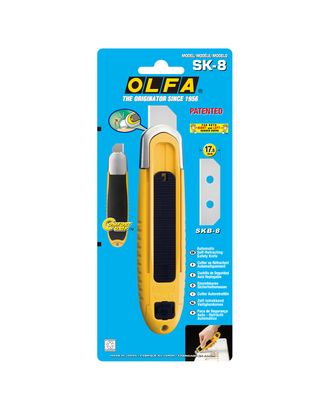 Нож универсальный с выдвижным лезвием и возвратной пружиной Olfa арт. ГЕЛ-34247-1-ГЕЛ0190011