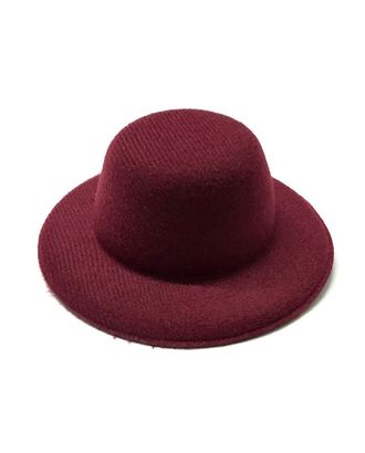 Шляпа круглая, 5,5 см, цв. бордовый арт. ГЕЛ-34449-1-ГЕЛ0194919