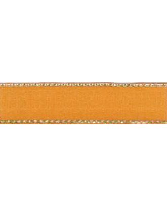 Лента атласная SAFISA с люрексным кантом по краям ш.0,7см (54 золото) арт. ГЕЛ-10802-1-ГЕЛ0020099