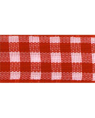 Лента с рисунком клетка SAFISA, 16(18) мм, 25 м, цвет 14, красный арт. ГЕЛ-17925-1-ГЕЛ0020173
