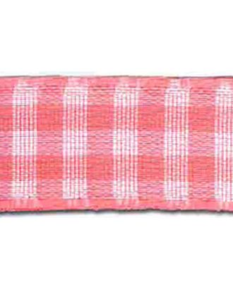 Лента с рисунком клетка SAFISA, 11 мм, 25 м, цвет 05, розовый арт. ГЕЛ-15577-1-ГЕЛ0023970