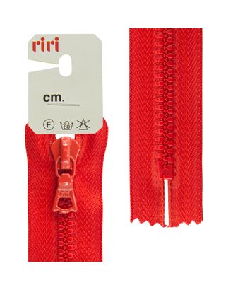 Молния riri тракторная неразъемная, 6 мм, 22 cм, цвет 2407, красный арт. ГЕЛ-15571-1-ГЕЛ0030281