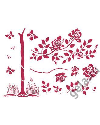 Купить Инструменты для рукоделия Трафарет "Розовый сад" арт. ГЕЛ-12755-1-ГЕЛ0034661 оптом в Новочеркасске
