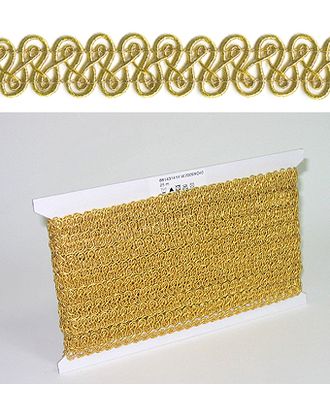 Тесьма PEGA декоративная с люрексом, цвет золотой, 15 мм (25м) арт. ГЕЛ-30114-1-ГЕЛ0004658