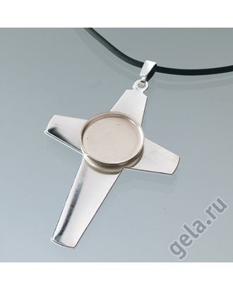 Купить Заготовка для изготовления кулона со шнурочком,крест арт. ГЕЛ-7878-1-ГЕЛ0051167 оптом в Беларуси