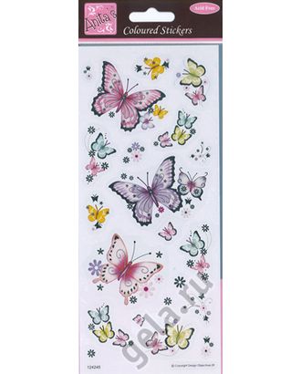 Наклейки "Великолепные бабочки" арт. ГЕЛ-33040-1-ГЕЛ0052972