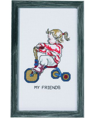 Купить Набор для вышивания "Девочка на трёхколесном велосипеде" арт. ГЕЛ-10544-1-ГЕЛ0055880 оптом в Усть-Каменогорске