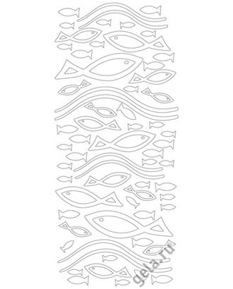 Наклейки контурные "Рыбы" арт. ГЕЛ-12546-1-ГЕЛ0058037