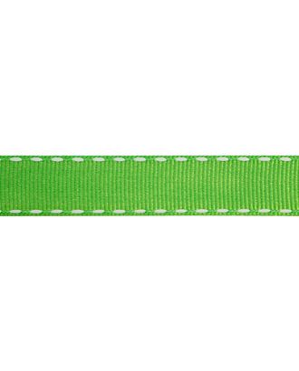 Лента репсовая SAFISA с "прострочкой" ш.1см (62 зеленый) арт. ГЕЛ-16153-1-ГЕЛ0061267