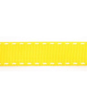 Лента репсовая SAFISA с "прострочкой" ш.1,5см (32 желтый) арт. ГЕЛ-10704-1-ГЕЛ0061273
