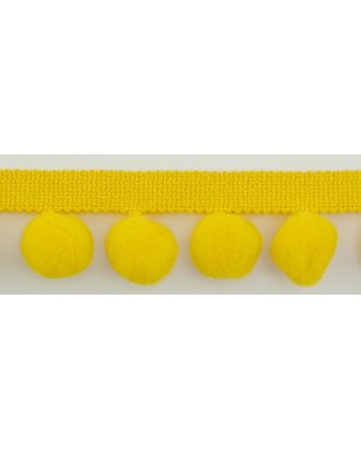 Тесьма с помпонами ш.3,5см (желтый) арт. ГЕЛ-16434-1-ГЕЛ0062236