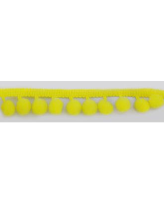 Бахрома с помпонами ш.1,8см 25м (лимонно-желтый) арт. ГЕЛ-594-1-ГЕЛ0062260