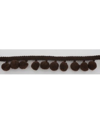 Тесьма с помпонами ш.1,8см 25м (коричневый) арт. ГЕЛ-13716-1-ГЕЛ0062512