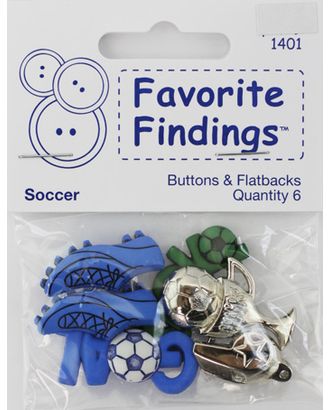 Набор декоративных элементов Favorite Findings "Футбол" арт. ГЕЛ-33598-1-ГЕЛ0063407