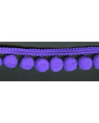 Тесьма с помпонами ш.1,8см 25м (фиолетовый) арт. ГЕЛ-9027-1-ГЕЛ0065176