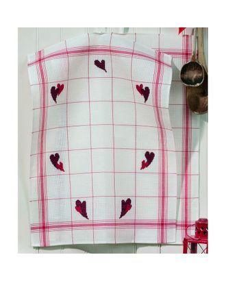 Набор для вышивания полотенца "Сердца" 2 шт в наборе арт. ГЕЛ-23673-1-ГЕЛ0065861