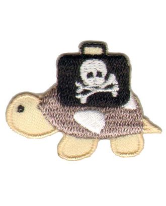Термоаппликация HKM "Черепаха с пиратким чемоданом" арт. ГЕЛ-4600-1-ГЕЛ0072410