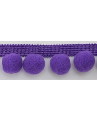 Тесьма с помпонами ш.3,5см (фиолетовый) арт. ГЕЛ-4634-1-ГЕЛ0075676