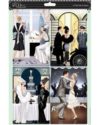 Набор бумаги с высечкой "Потрясающее время" Art Deco арт. ГЕЛ-9135-1-ГЕЛ0075693