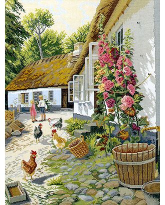 Набор для вышивания "Цветущий деревенский дворик" арт. ГЕЛ-9124-1-ГЕЛ0007730